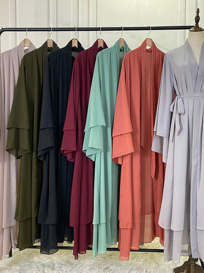 Chiffon Open Dubai Modest Dress