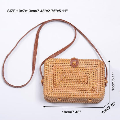 Square Round Mulit Style Straw Bag