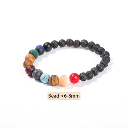 Natural Stone Eight Planets Bead Bracelet