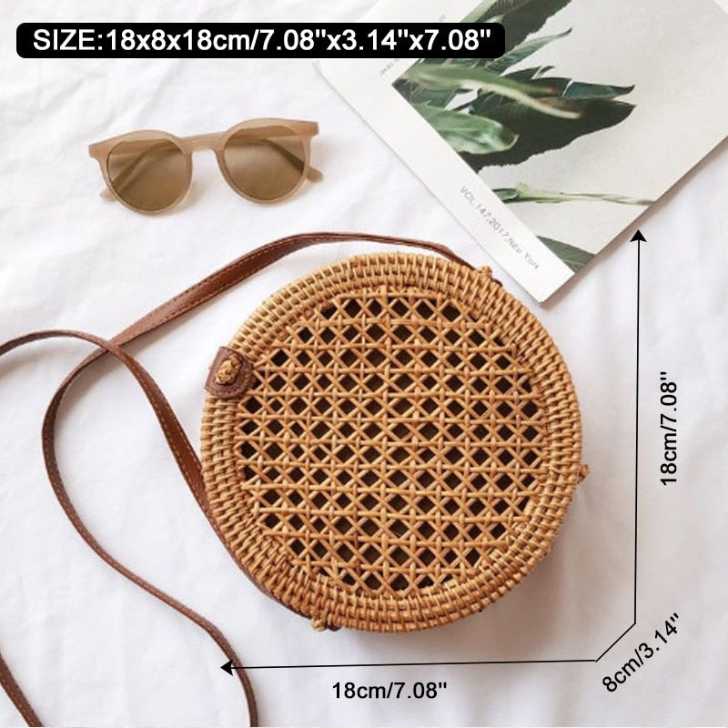 Square Round Mulit Style Straw Bag