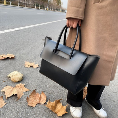 Commute Large Capacity Leather Tote Bag