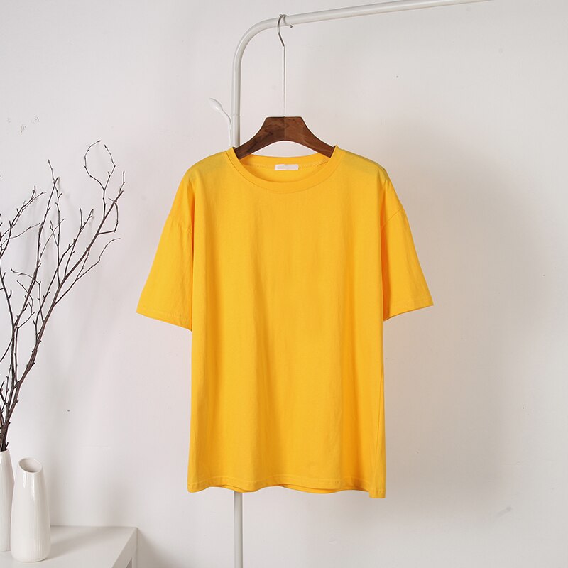 Oversized Cotton Soft Basic T Shirt