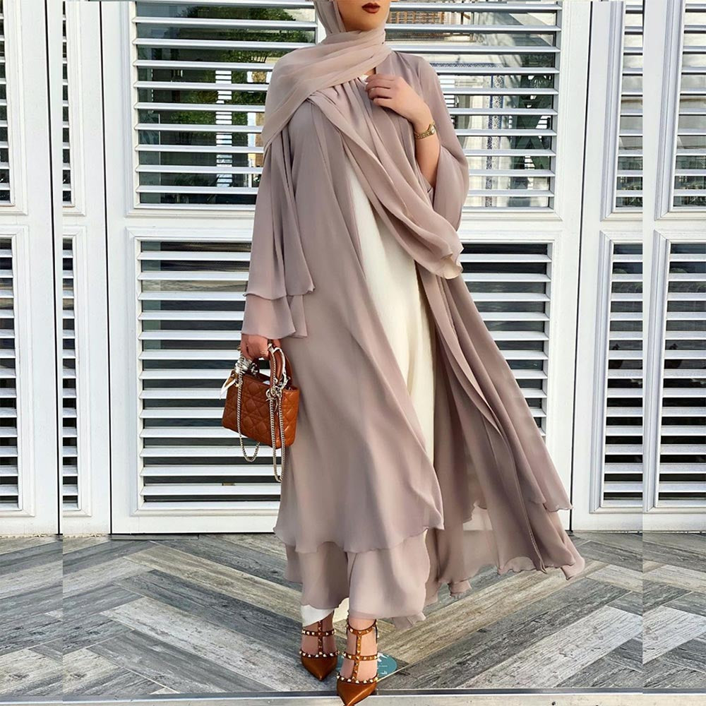 Chiffon Open Dubai Modest Dress