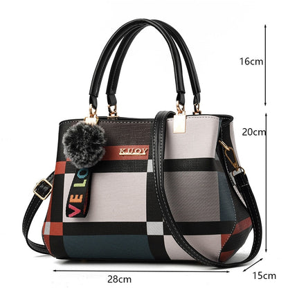 PU Leather Casual Tote Bag