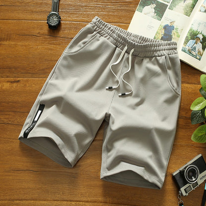 Men Elastic Waist Running Sports Shorts