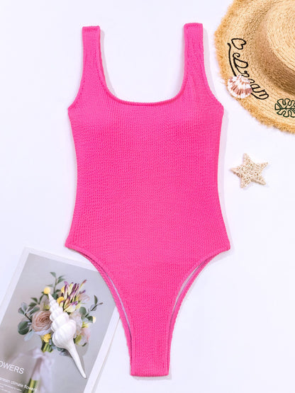 One Piece Textured Swimsuit