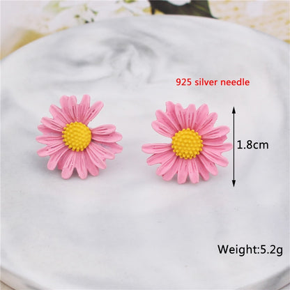 Double-layers Flower Drop Earrings