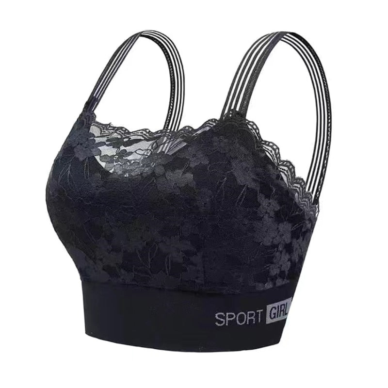 Lace Breathable Sports Bra