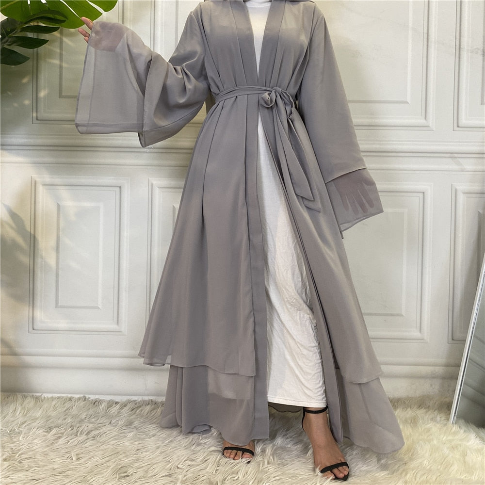 Chiffon Open Dubai Modest Dress