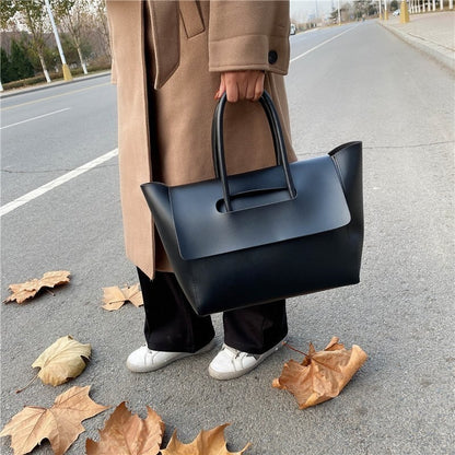 Commute Large Capacity Leather Tote Bag