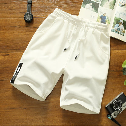 Men Elastic Waist Running Sports Shorts