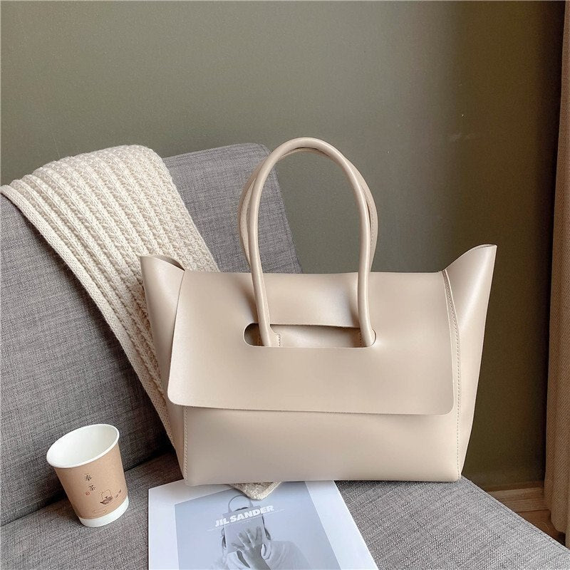 Commute Large Capacity Leather Tote Bag