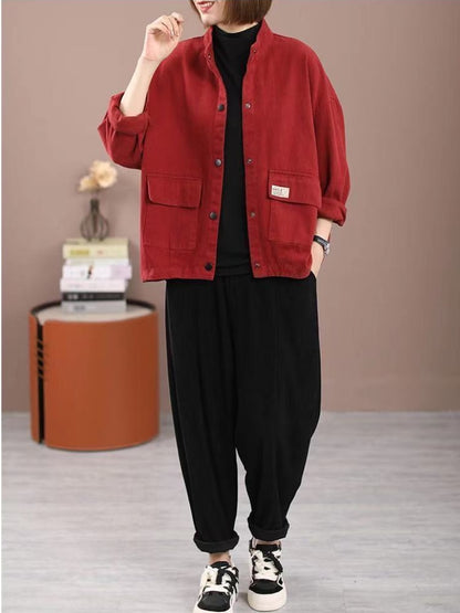 Casual Cotton Short Overcoat