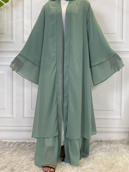 Chiffon Open Dubai Modest Dress