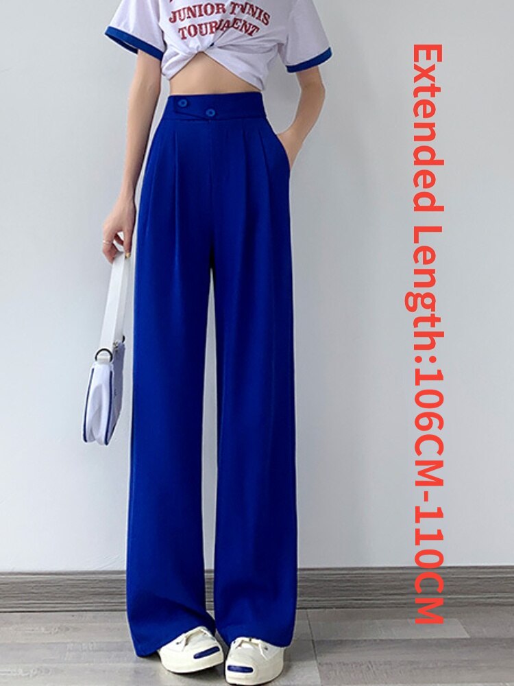 Casual High Waist Wide Leg Pants