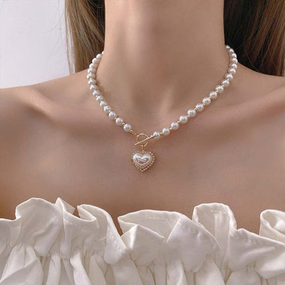 Pearl Flower Bow-knot Choker Necklace