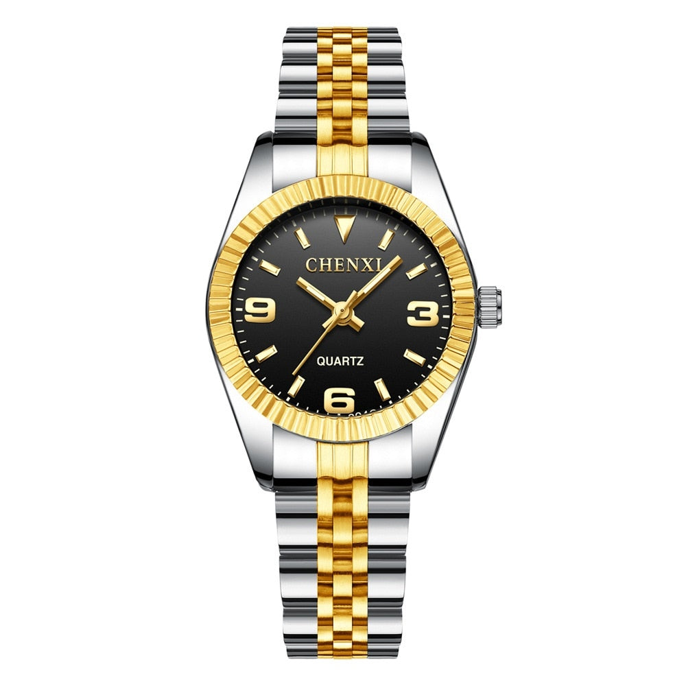 Rhinestone Quartz Waterproof Wristwatches