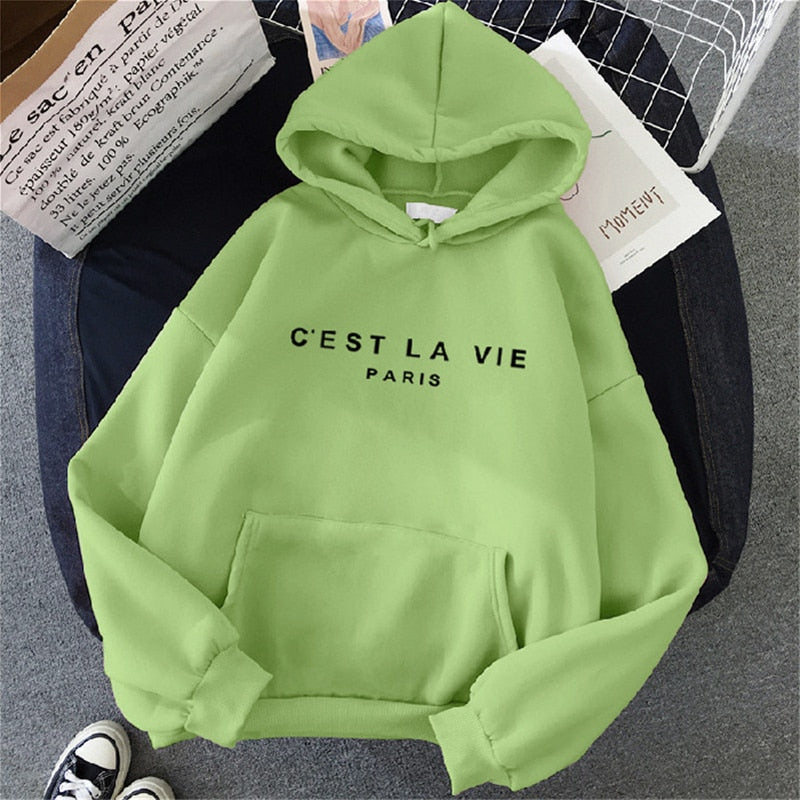 Women Streetwear Letter print Hoodie