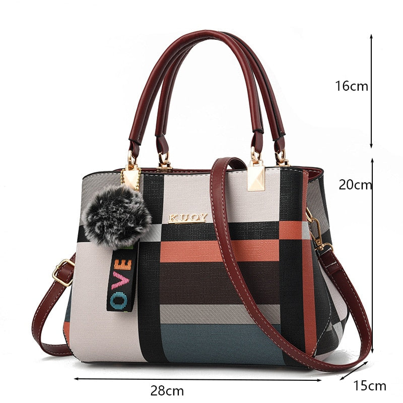 PU Leather Casual Tote Bag