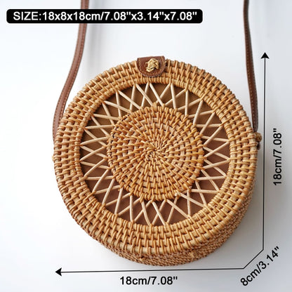 Square Round Mulit Style Straw Bag