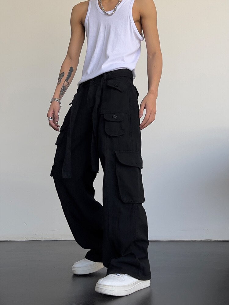 High Street Retro Wide Leg Pants