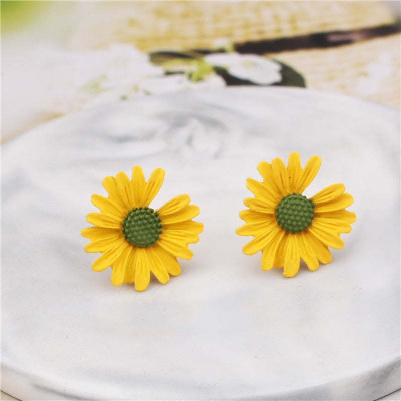 Double-layers Flower Drop Earrings