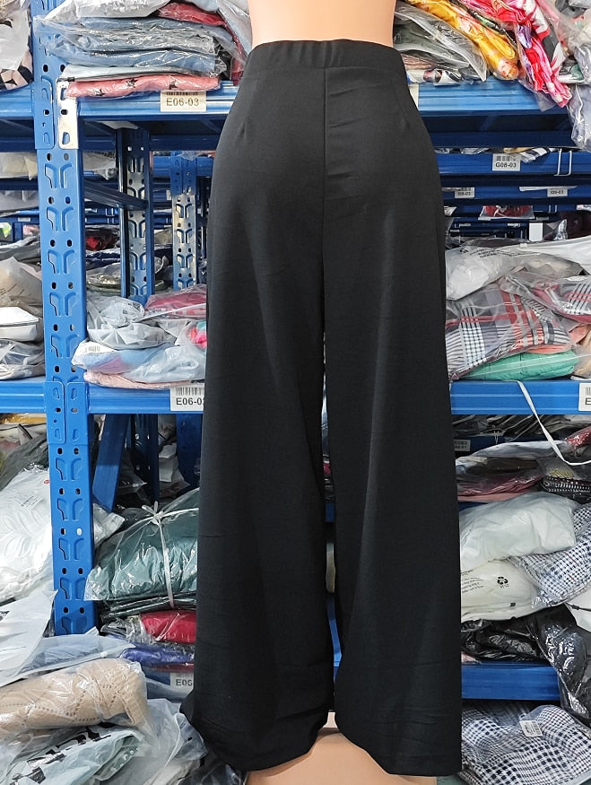 High Waist Wide Leg Pants