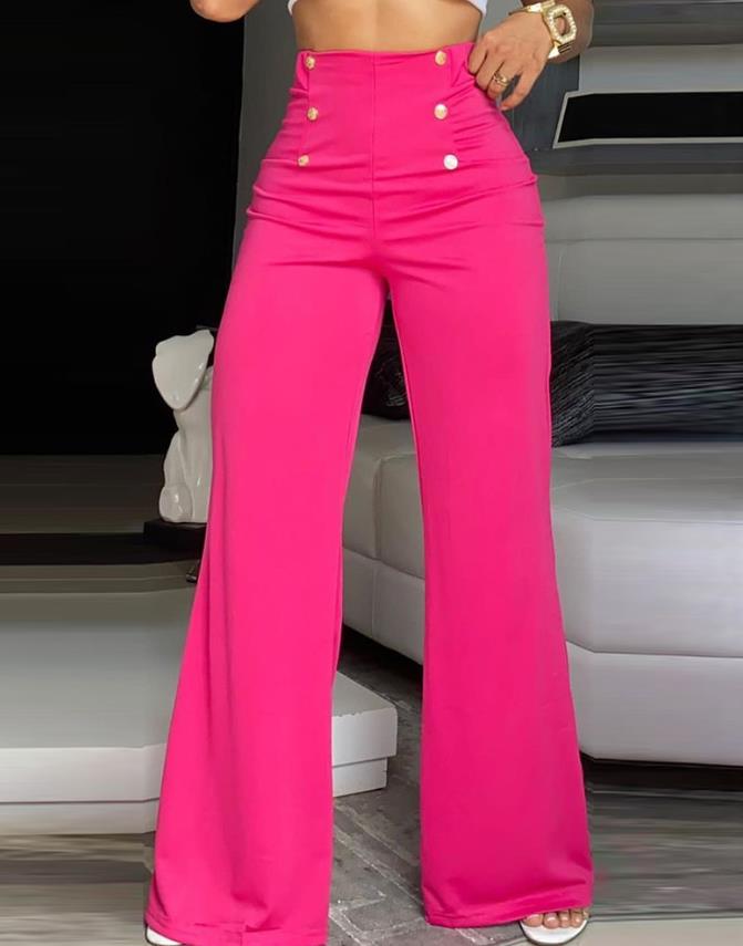 High Waist Wide Leg Pants