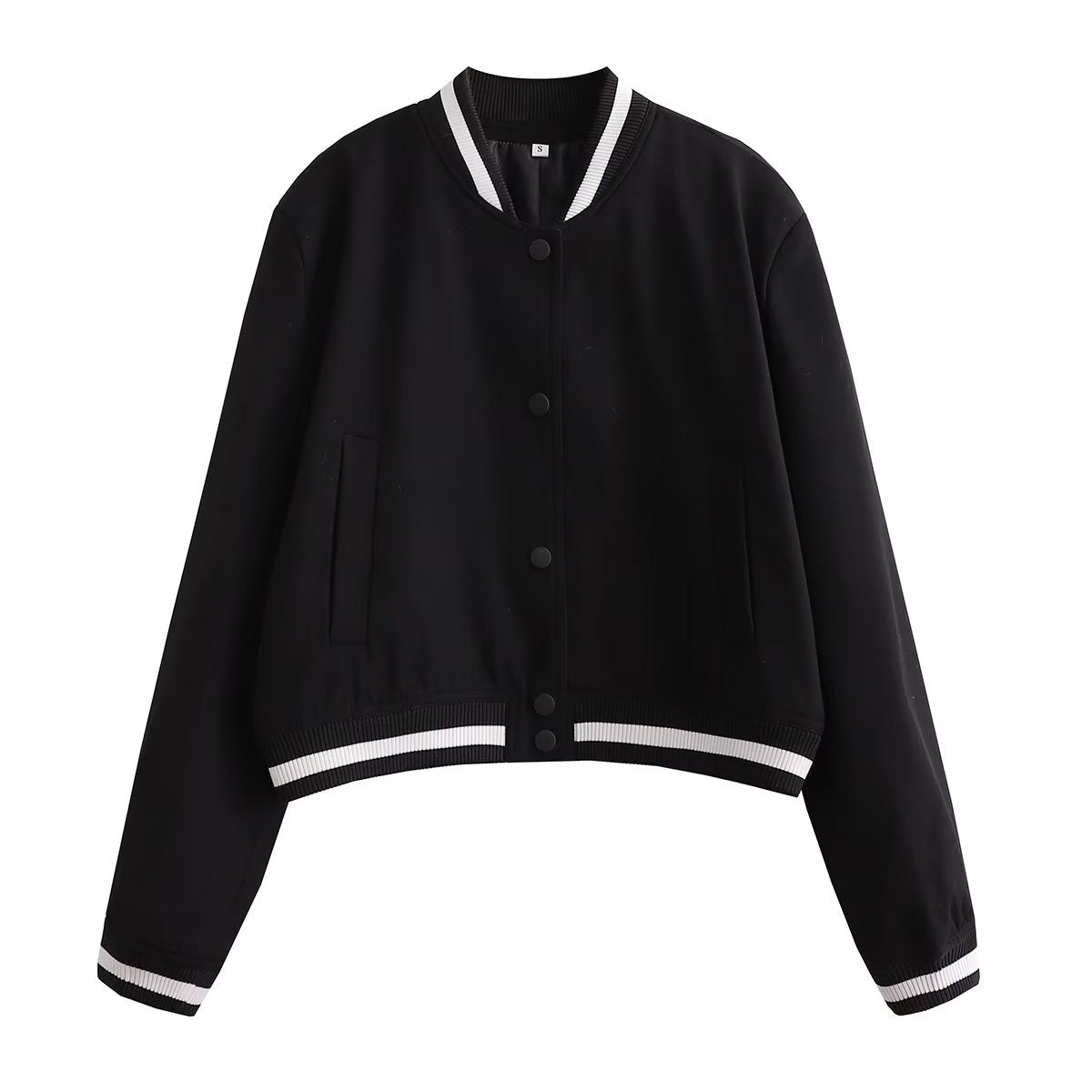 O-Neck Long Sleeve with Pockets Jackets