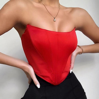 Sleeveless Off Shoulder Cropped Top