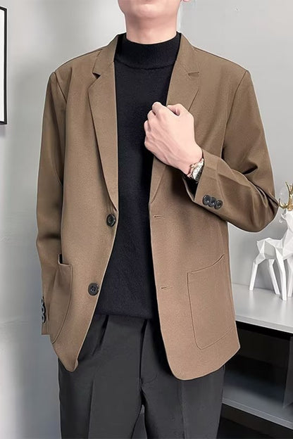 Men British Style Casual Coat