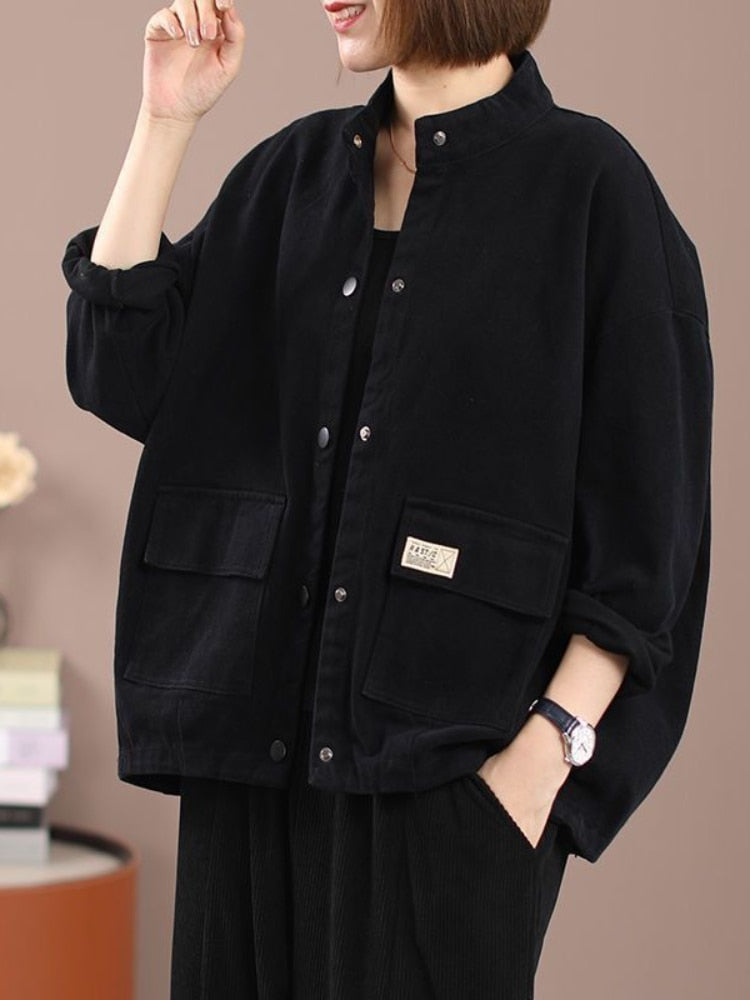 Casual Cotton Short Overcoat