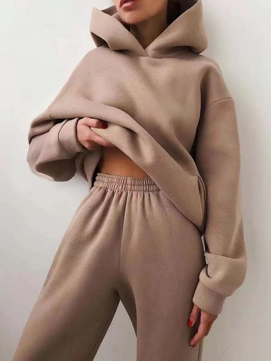 Winter Two Piece Sets Oversized Tracksuit