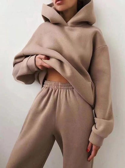 Winter Two Piece Sets Oversized Tracksuit