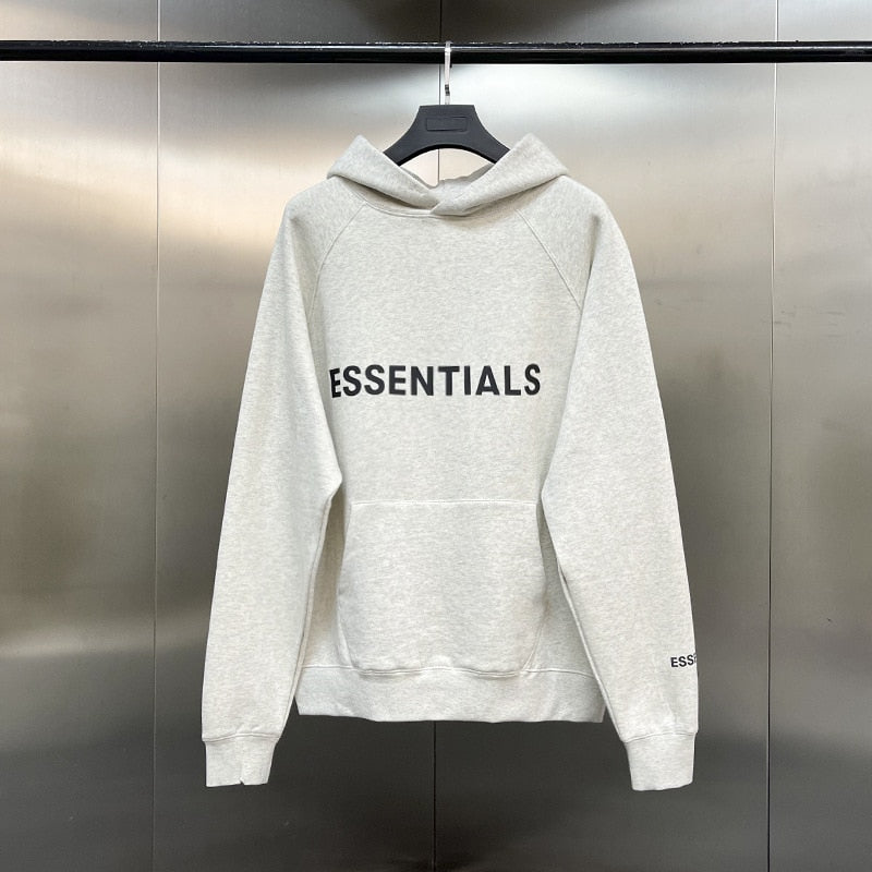 Reflective Letter Printing Fleece Oversized Hoodie