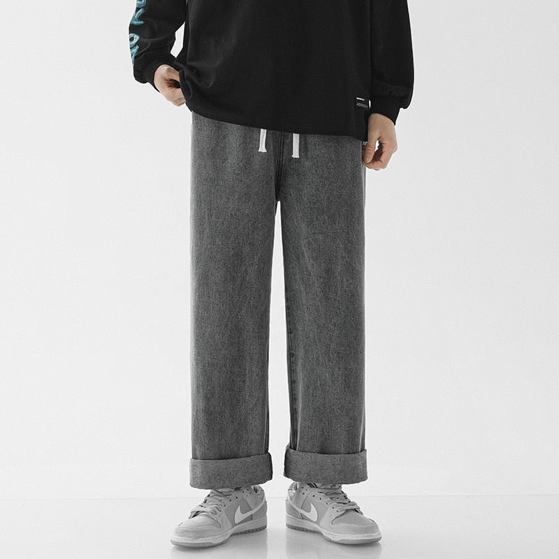 Baggy Casual Wide-leg Trousers