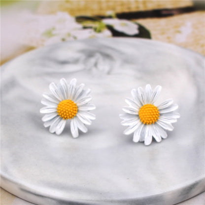 Double-layers Flower Drop Earrings