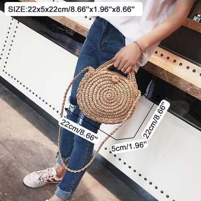 Square Round Mulit Style Straw Bag