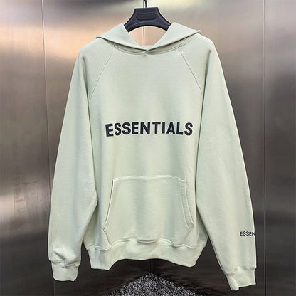 Reflective Letter Printing Fleece Oversized Hoodie