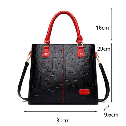 PU Leather Casual Tote Bag