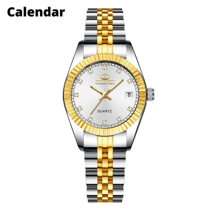 Rhinestone Quartz Waterproof Wristwatches