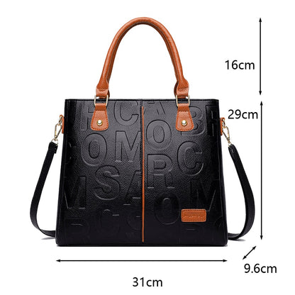 PU Leather Casual Tote Bag