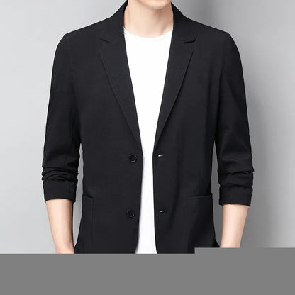 Men Cotton Linen Blazer