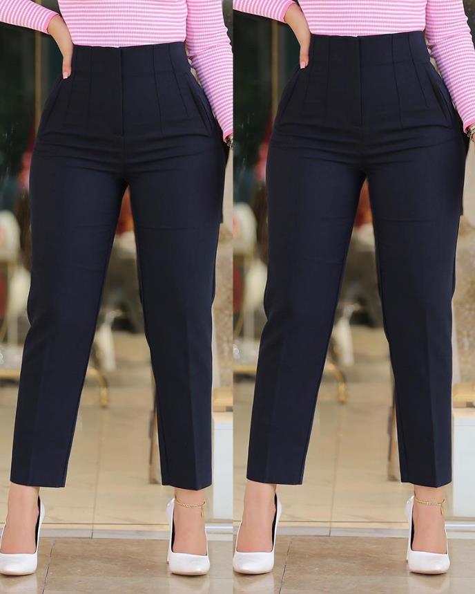 High Waist Cropped Pants