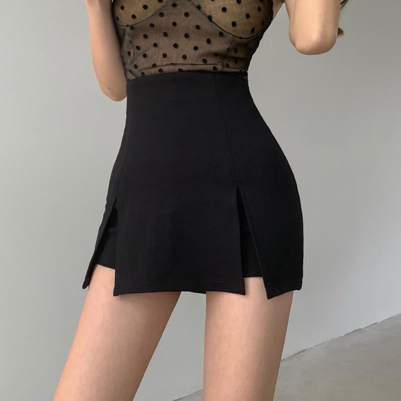 Bodycon Ins All-Match Asymmetrical Mini Shorts