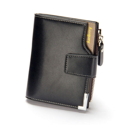 Men Zipper Coin Pocket Card Holder