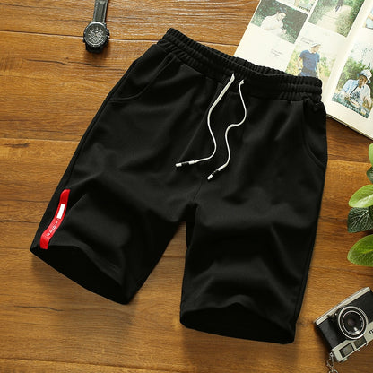 Men Elastic Waist Running Sports Shorts