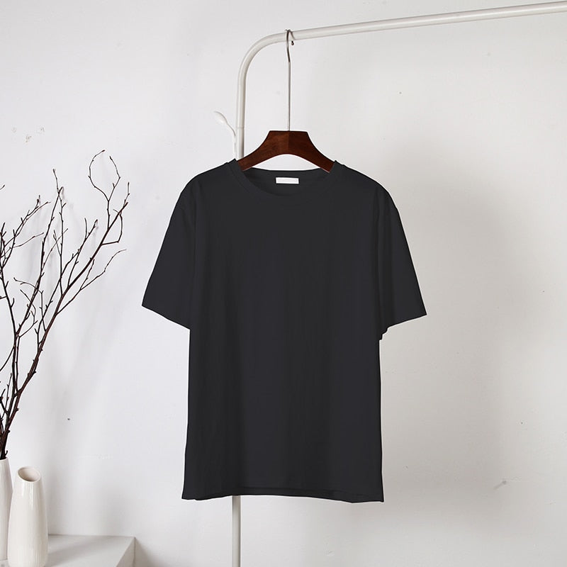 Oversized Cotton Soft Basic T Shirt