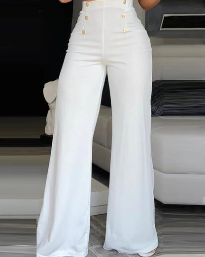 High Waist Wide Leg Pants