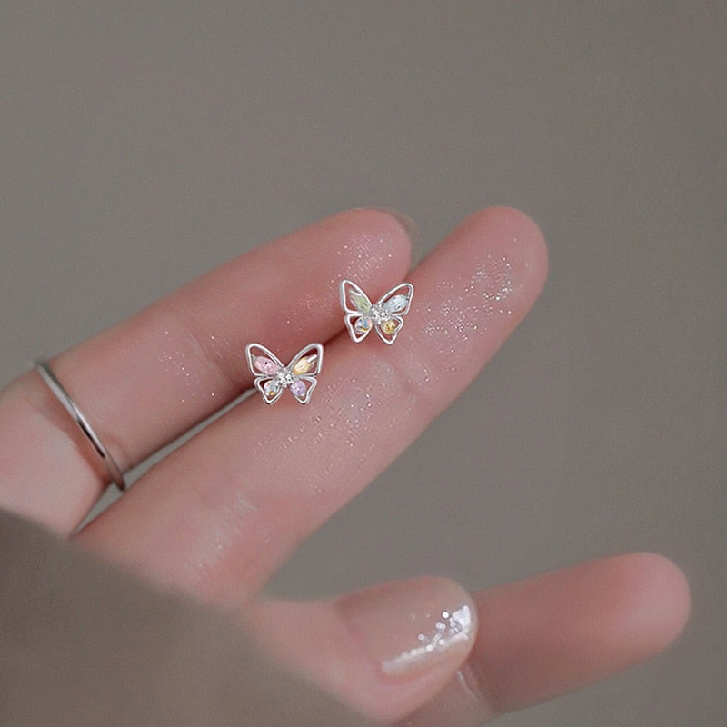 Star Moon Stud Earrings